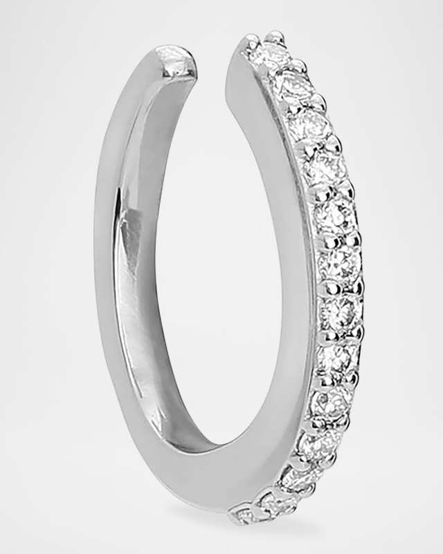 14K Gold Diamond Ear Cuff